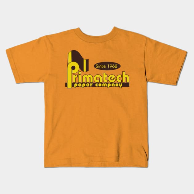 Primatech Paper Company Kids T-Shirt by MoustacheRoboto